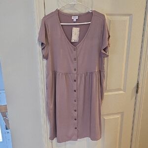 LuLaRoe Purple Heidi babydoll Dress